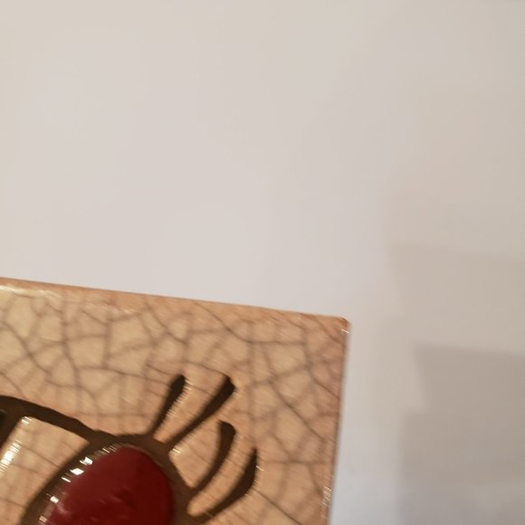 Vtg 1987 Arius Santa Fe Art Tile 4" Kokopelli Trivet New Mexico Made Italy READ - Picture 10 of 11